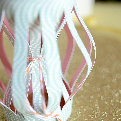 Manualidad de Navidad - farolillos de papel - 4