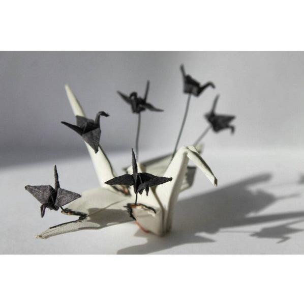 los increibles pajaros de origiami de Cristian Marianciuc en el blog de wolfrik