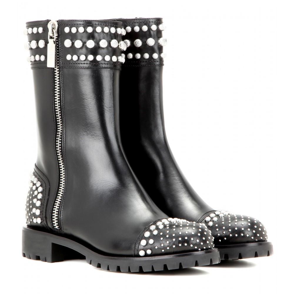 Botín con pedrería Alexander McQueen