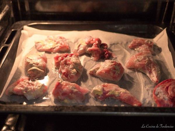 conejo a la mostaza de Dijon