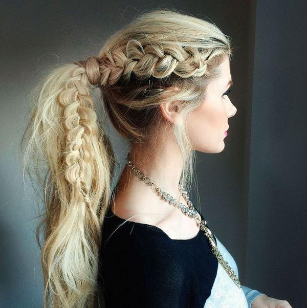 peinado cola de caballo con extensiones