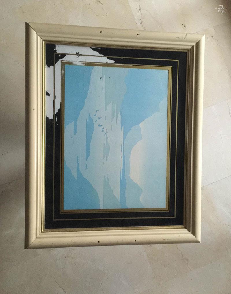 Como transformar un cuadro en una bandeja | Reciclando un viejo cuadro | Via www.sweethings.net