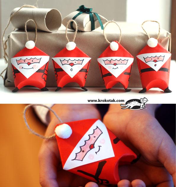 Navidad: 20 adornos para hacer con tubos de cartón