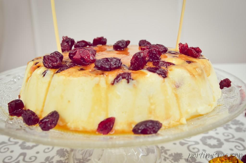 tarta rápida de queso-adornada