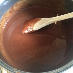 Pastel de queso triple chocolate