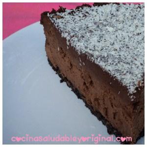 pastel de queso triple chocolate