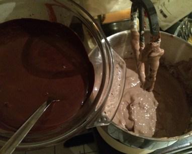 pastel de queso triple chocolate