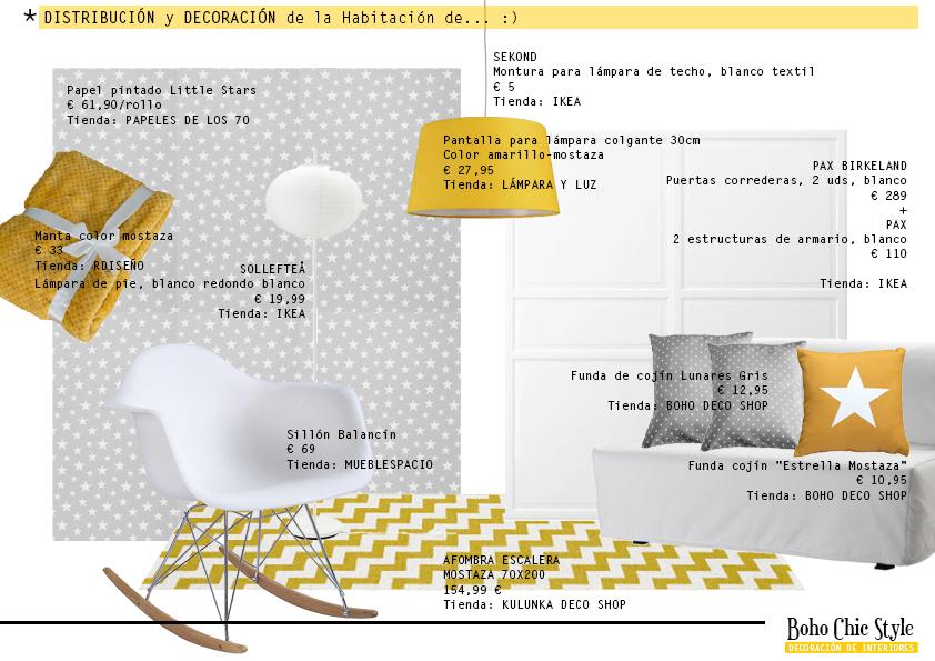 Proyecto Habitación infantil: ¡Estrellas, gris y mostaza!