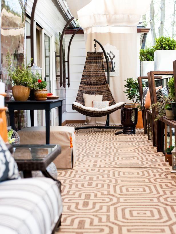 Decorar terraza con hamaca