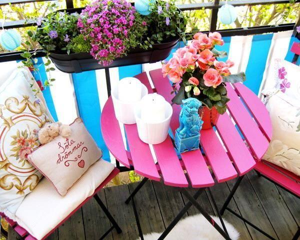 Decorar balcon estilo bistro. Aprende a Decorar una terraza pequeña
