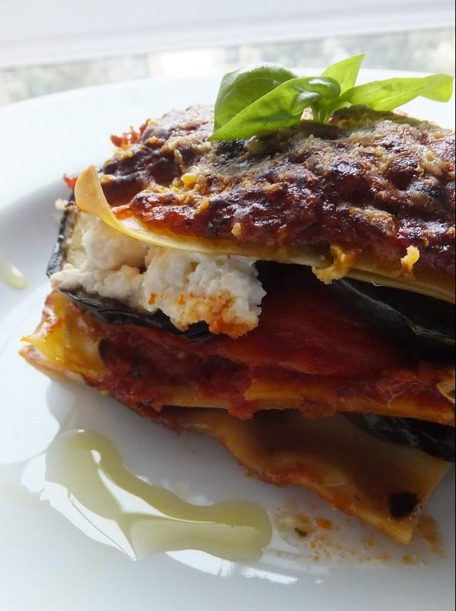 receta de lasaña de berenjena con ricotta para tupper
