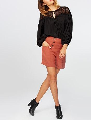 Short marinero tiro alto