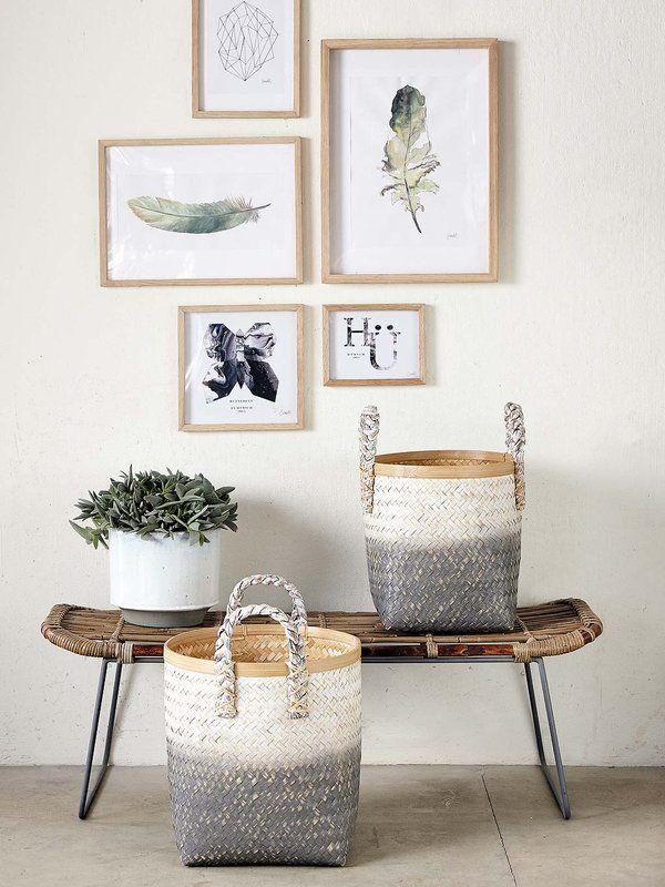 Cestas de fibra vegetal: Ideas para decorar con ellas vuestra casa.