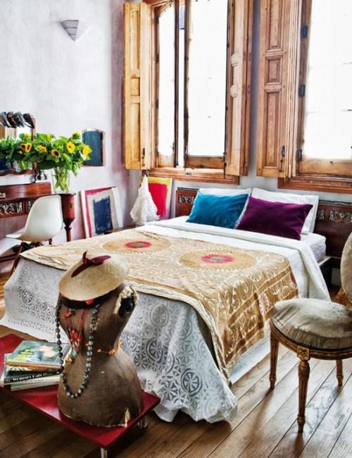 Los 25 dormitorios de estilo boho chic más bellos de Pinterest 12