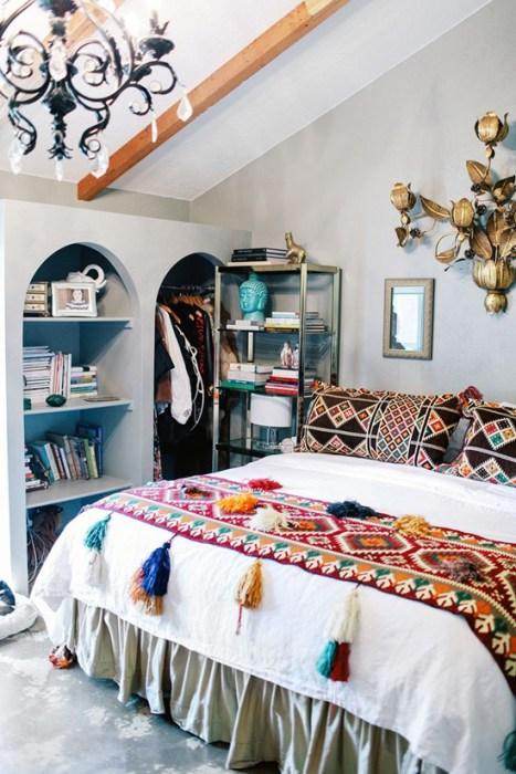 Los 25 dormitorios de estilo boho chic más bellos de Pinterest 17