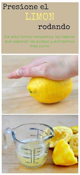 Como exprimir un limon - Trucos de Cocina