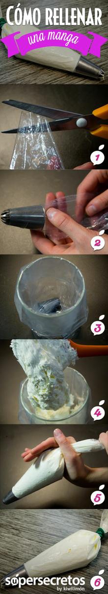 Como rellenar una manga patiseria