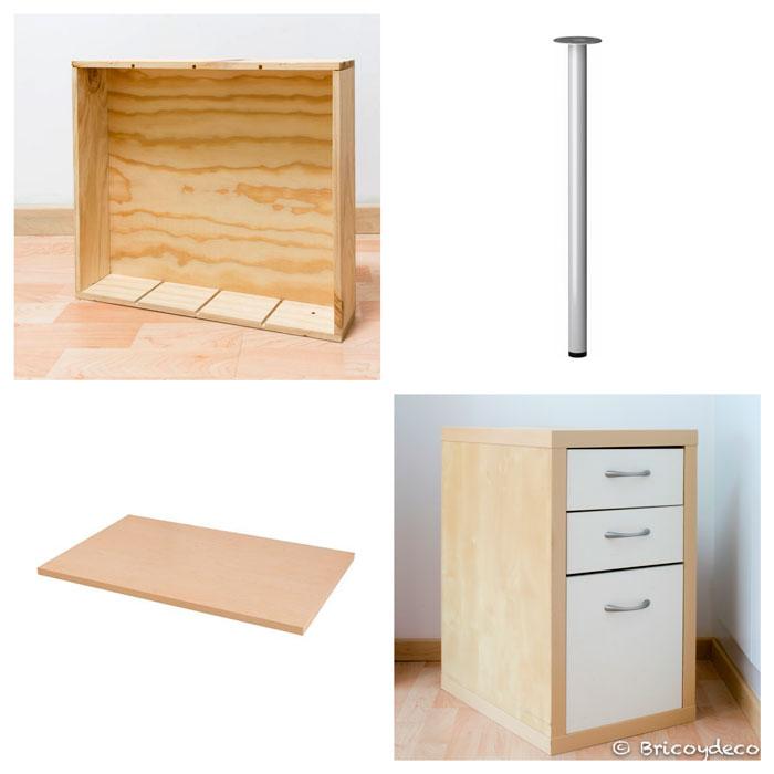 muebles para hacer un escritorio de estilo industrial