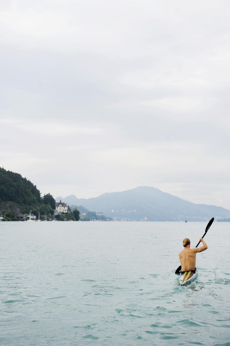 Klagenfurt, Lago, Lago Wörthersee, Austria