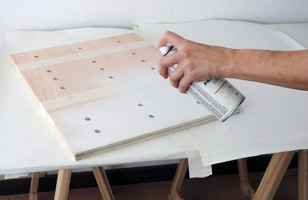 panel-estantería pintar panel spray 9 ok