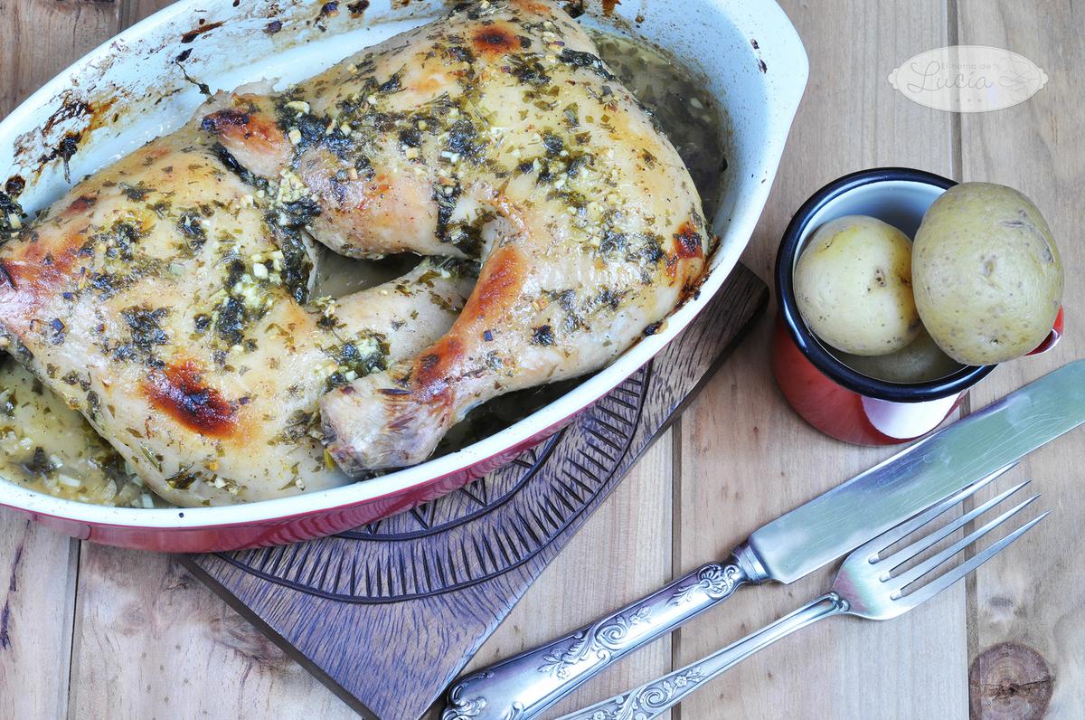 pollo asado a la mostaza y miel