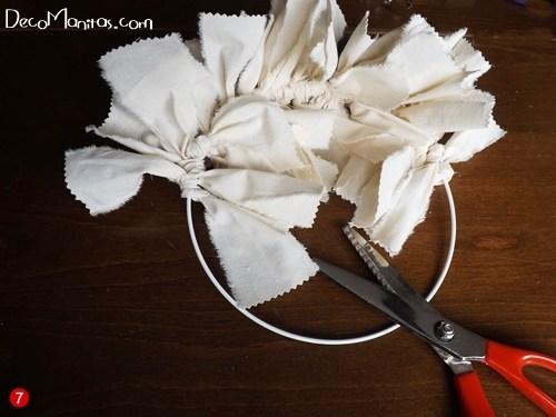 Manualidades navideñas cómo hacer una corona de Adviento DIY 5