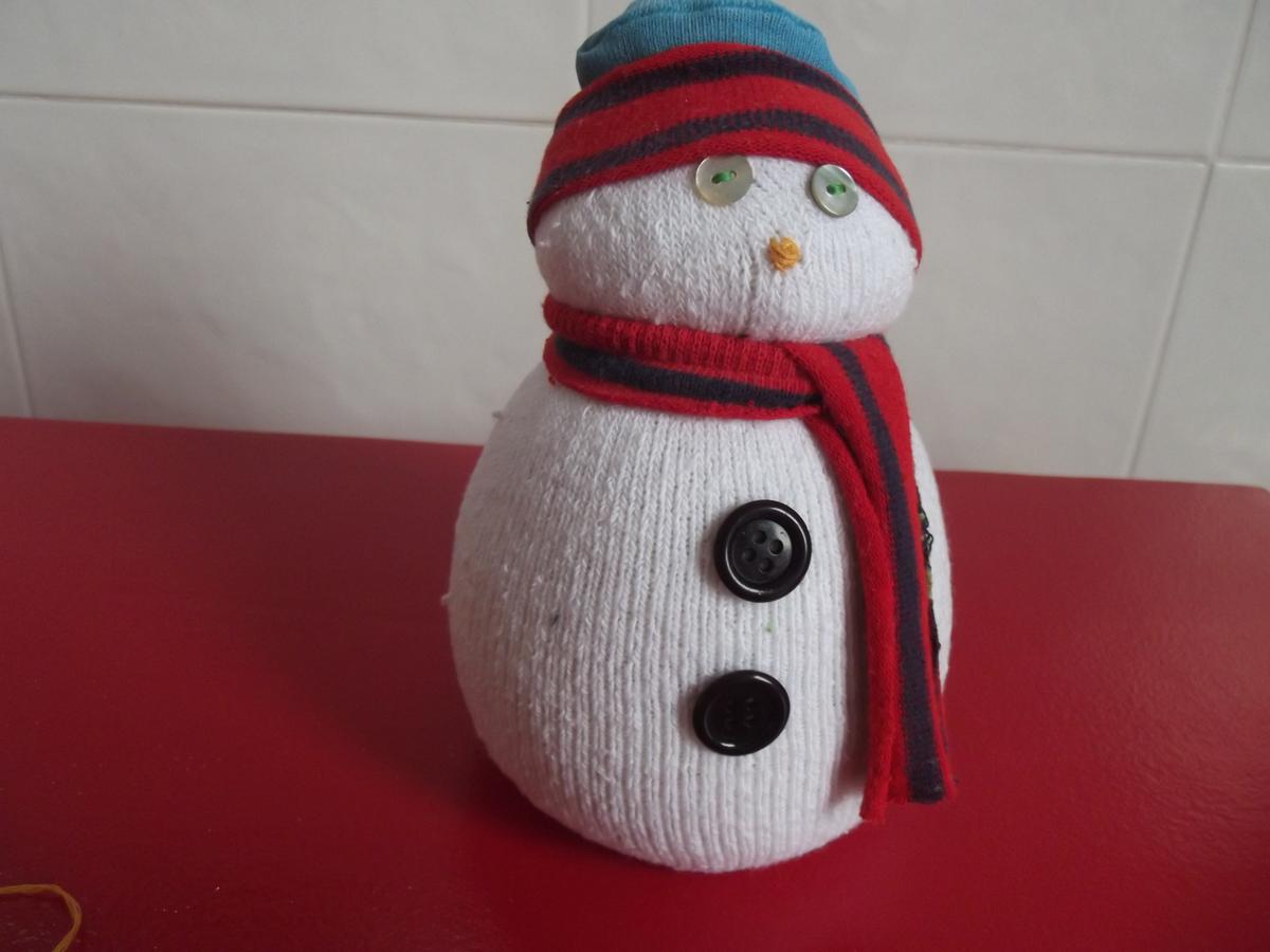 Manualidad muñeco de nieve