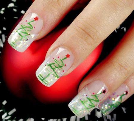 uñas navideñas