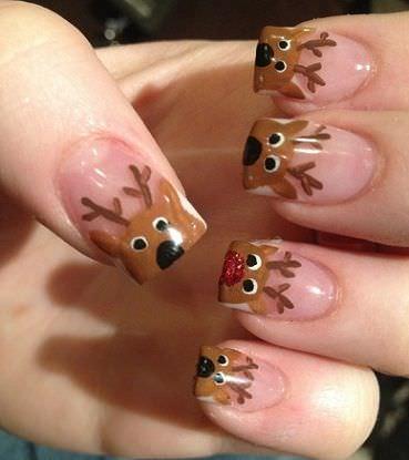 uñas navideñas
