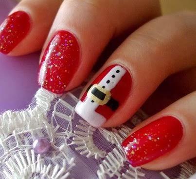 uñas navideñas