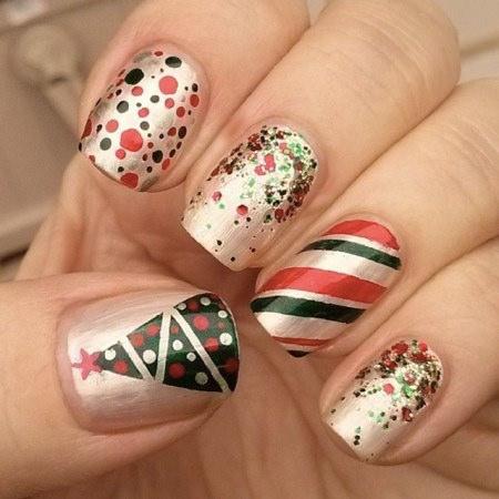 uñas navideñas