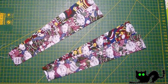 Las tiras que se convertirán en brazos y piernas