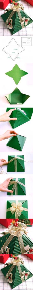 caja de regalo con cartón