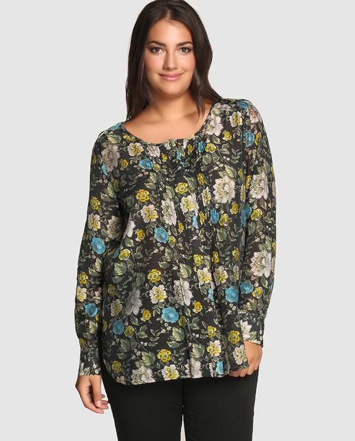Blusas anchas de flores