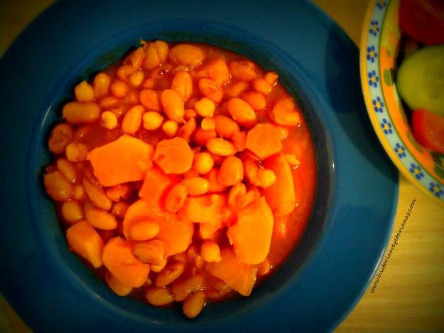 alubias pintas con boniato