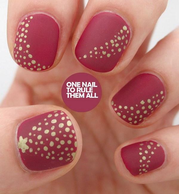 uñas cortas para navidad