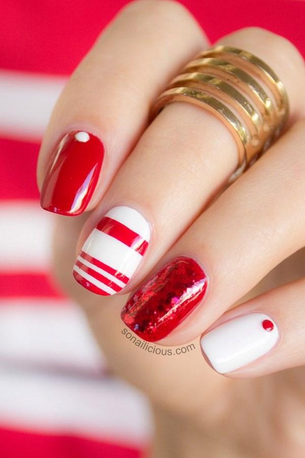 uñas para navidad