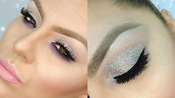 look Beauty Navideño, ideas glitter