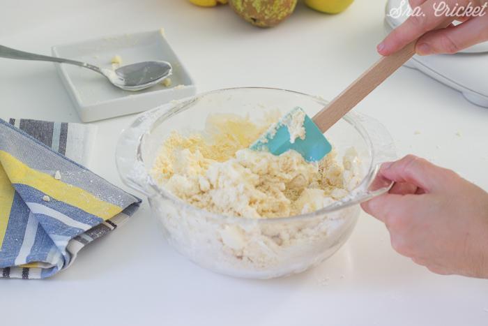 receta crumble de manzana