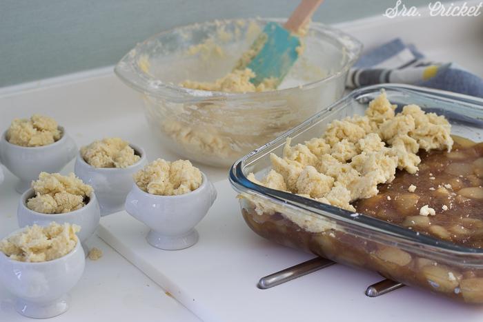 receta crumble de manzana y pera