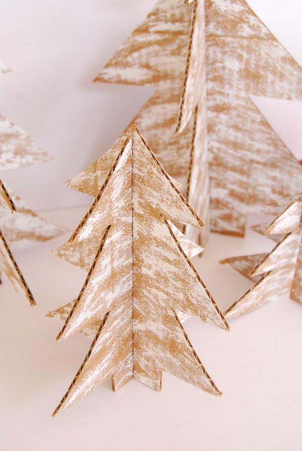 arbol de Navidad de cartulina proper detalle
