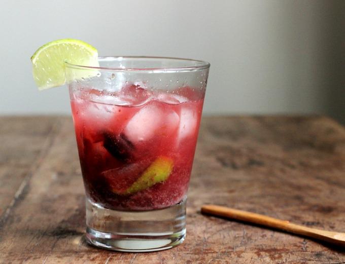 Caipiroska de cerezas