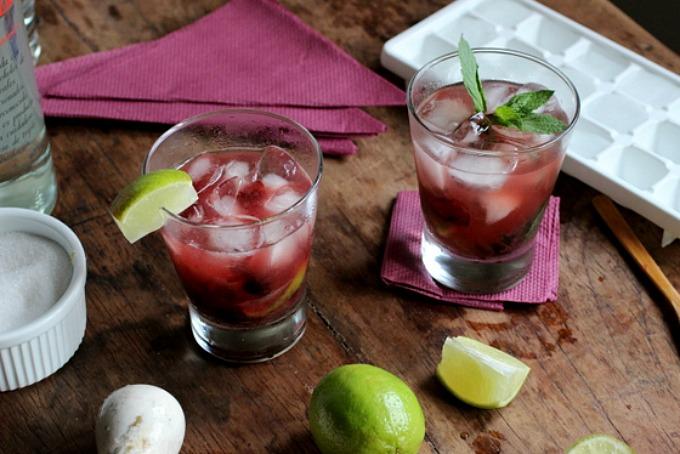 Caipiroska de cerezas