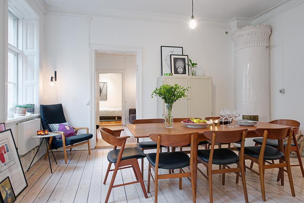 Nórdico, vintage y moderno; Un apartamento de 80m2 donde se mezclan estos 3 estilos de decoración.