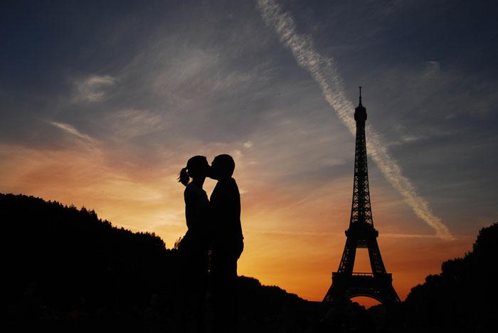 Beso en París