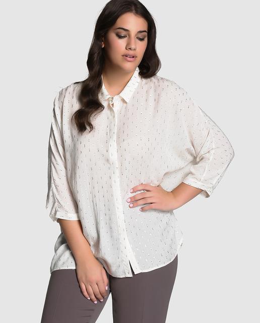 Blusas pedrería color blanco