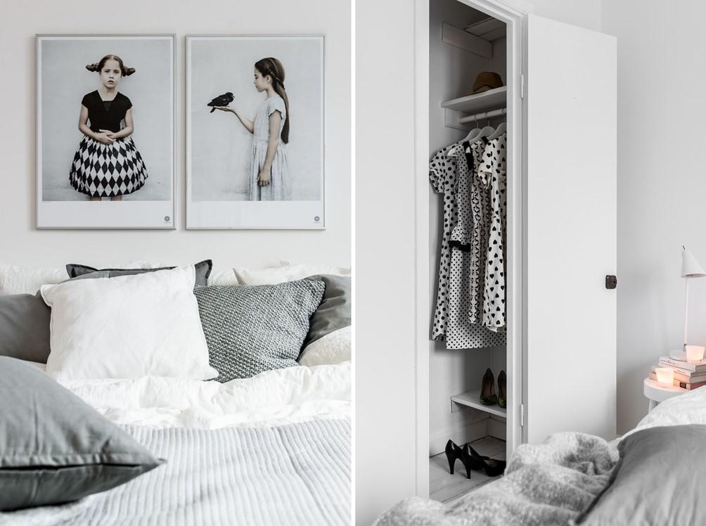 Blanco y nórdico: Un apartamento luminoso y amplio.