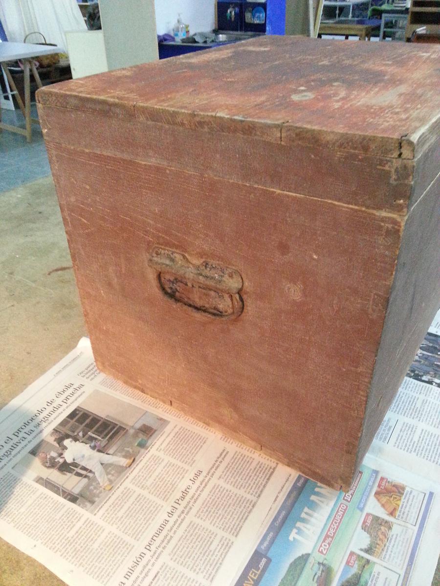 Restauración caja de madera