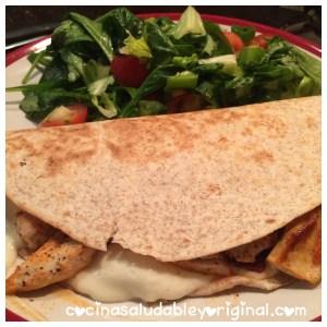 piadina de pollo y chorizo