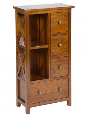mueble estanteria nogal
